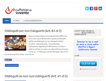 Tablet Screenshot of caffetteriavincente.com